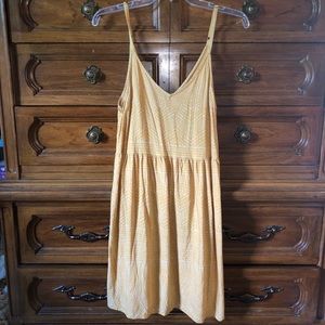 rvca yellow summer dress